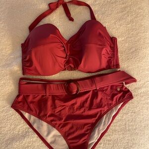 Adore Me Mauve Bikini Set top 38 DD bottom 10